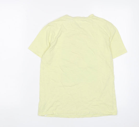 GAP Boys Yellow Graphic T-Shirt XL - Fun Shark Design