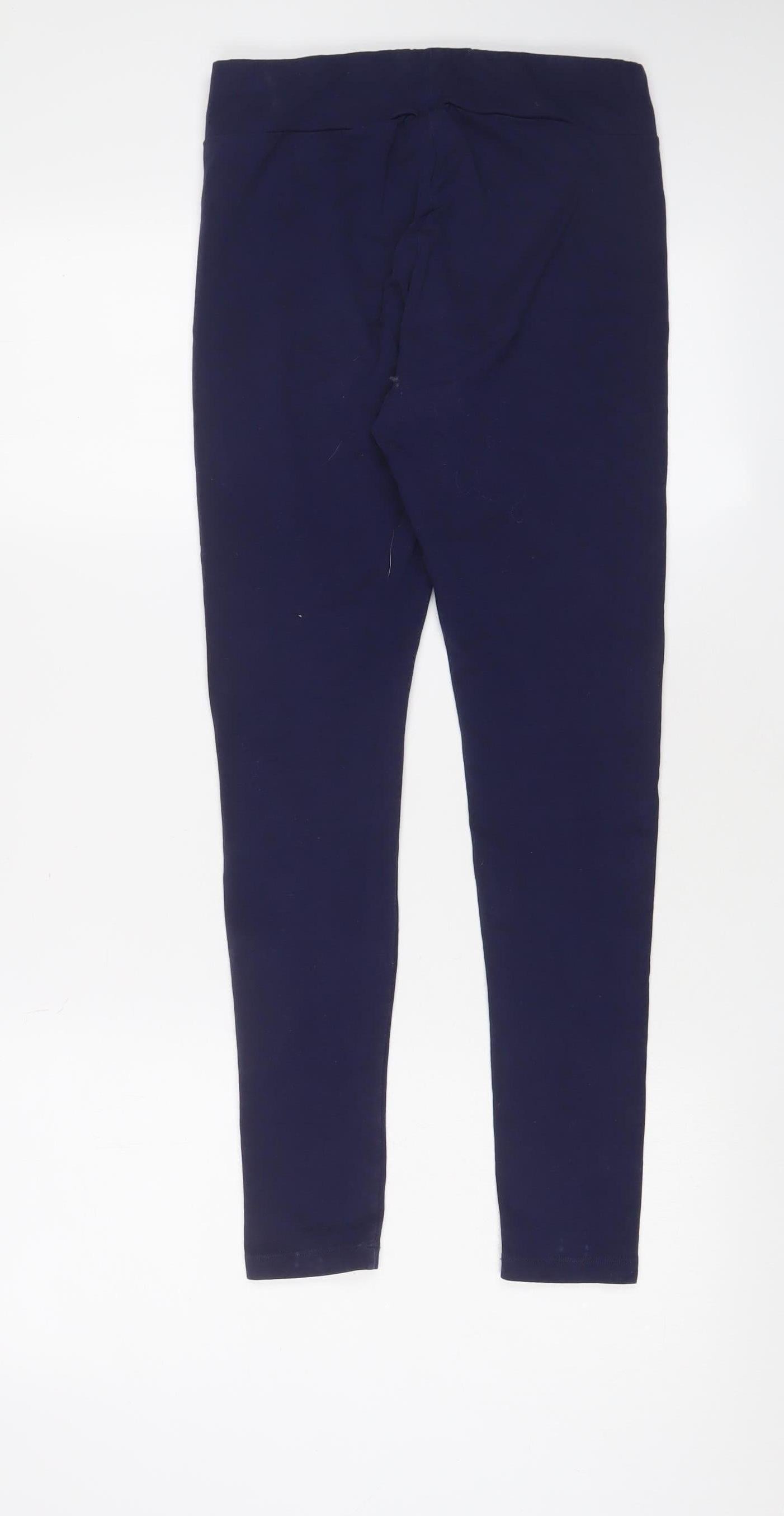 Puma Women's Blue Ankle Leggings Size 12 Gym Casual