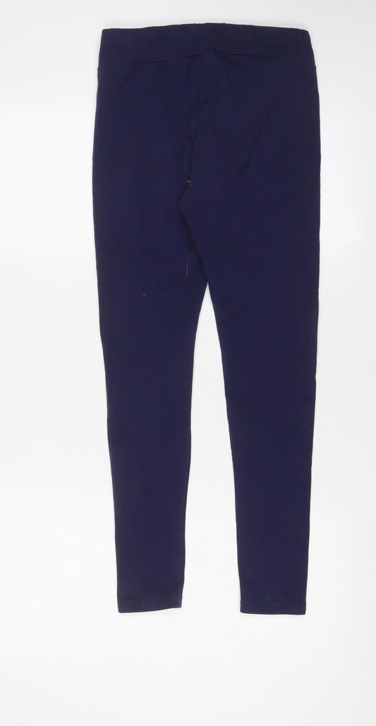 Puma Women's Blue Ankle Leggings Size 12 Gym Casual