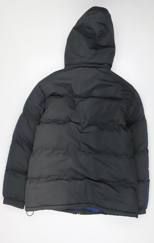 Mountain Life Men's Black Puffer Jacket M Waterproof