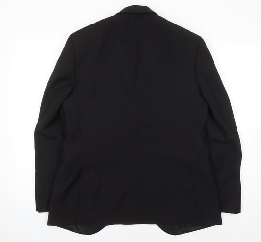 Jaeger Men's Black Wool Tuxedo Blazer Size 40S