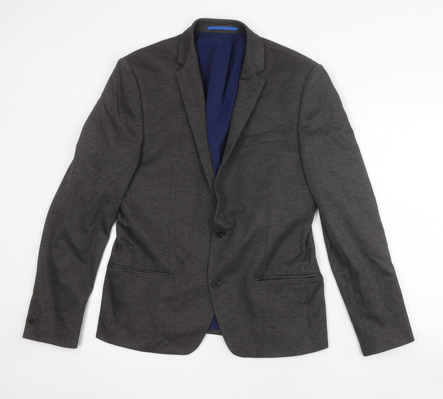 River Island Men's Grey Slim Fit Blazer Size 40R