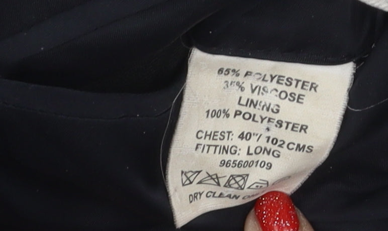 Moss London Men's Black Blazer Size M Slim Fit