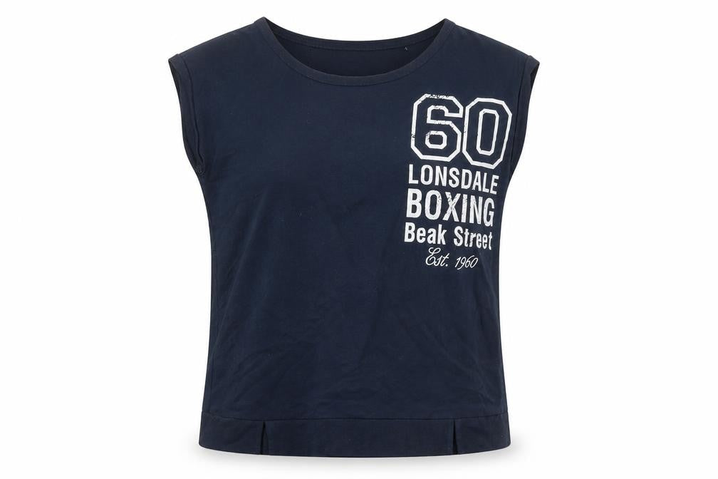 Womens UK Size 12 Lonsdale Blue Polyester Blend T-Shirt