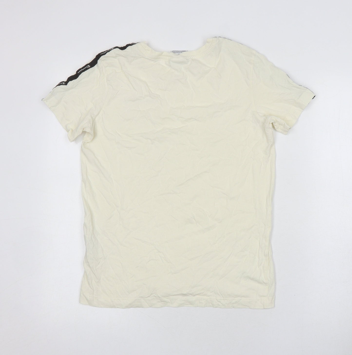 Champion Ivory Unisex T-Shirt M Regular Fit Crew Neck