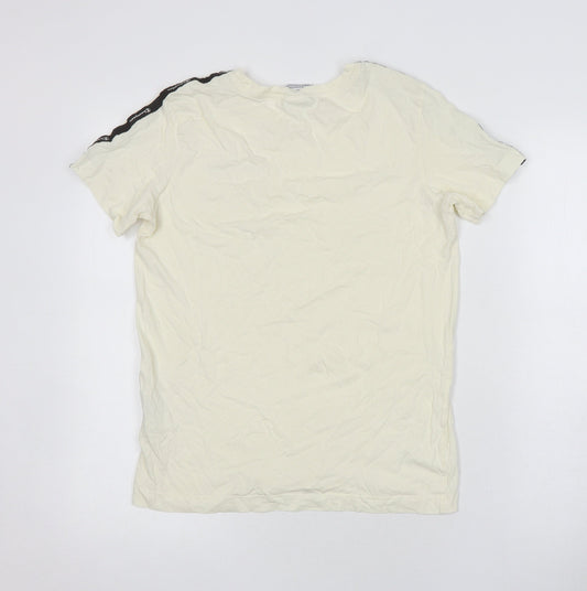 Champion Ivory Unisex T-Shirt M Regular Fit Crew Neck