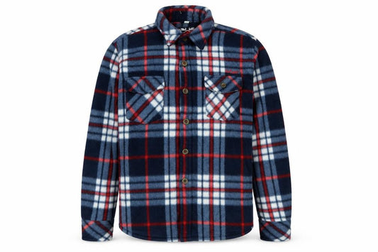Lee Cooper Boys Multicoloured Checkered Shirt Jacket, 13 Years
