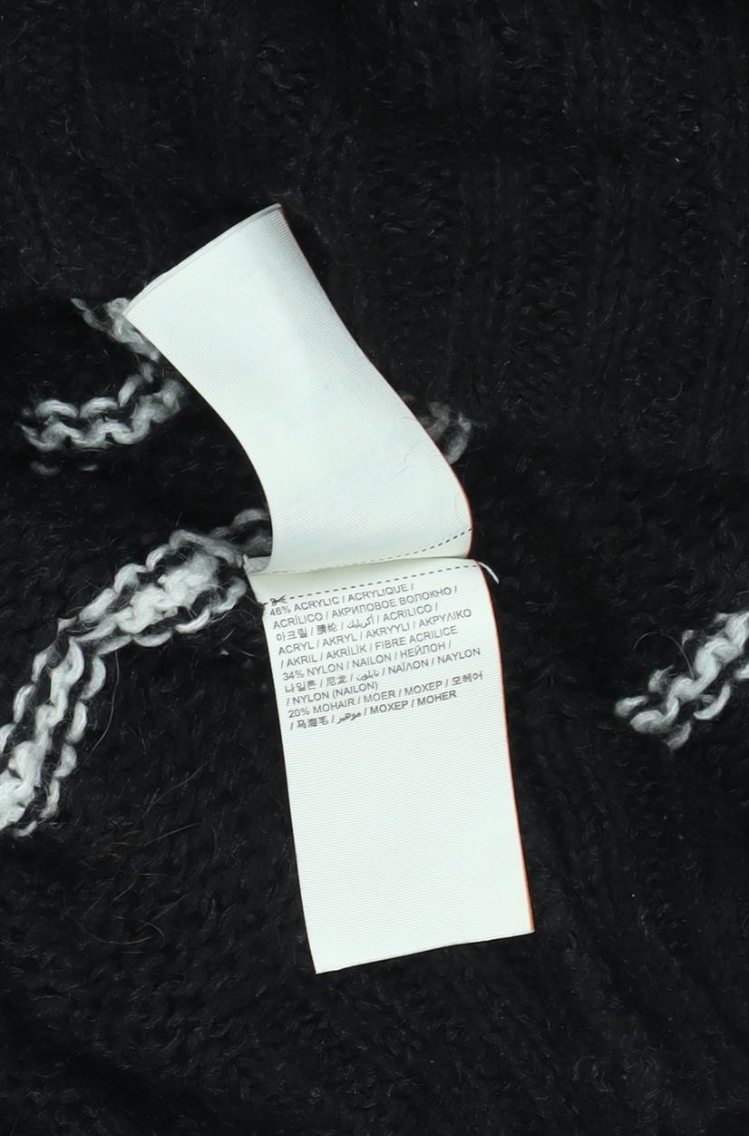 Superdry Women's Black Striped Pullover Jumper L