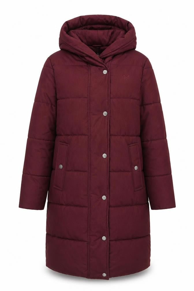 Crew Clothing Red Puffer Jacket Size 8