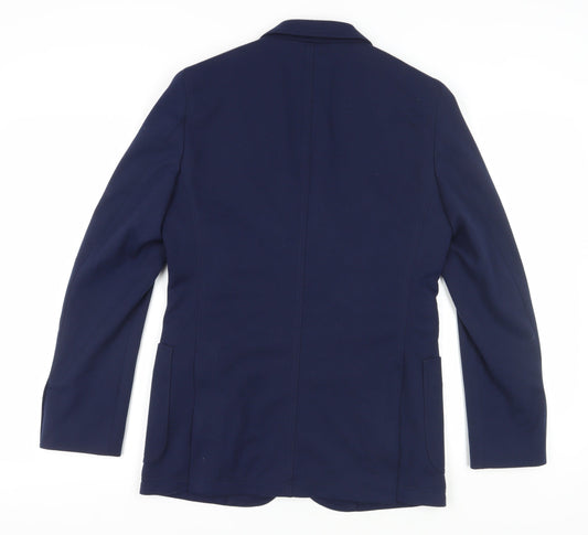 J.Lindeberg Men's Blue Slim Blazer 40R- Stylish & Modern