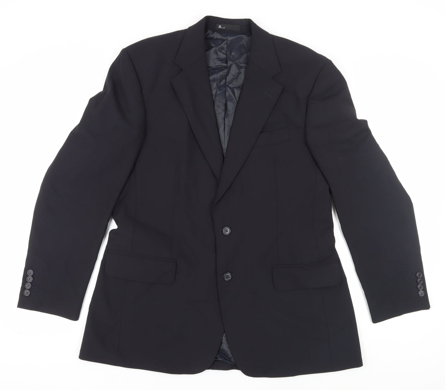BHS Men's Navy Blazer, Regular Fit, Size 40R, Formal Wear