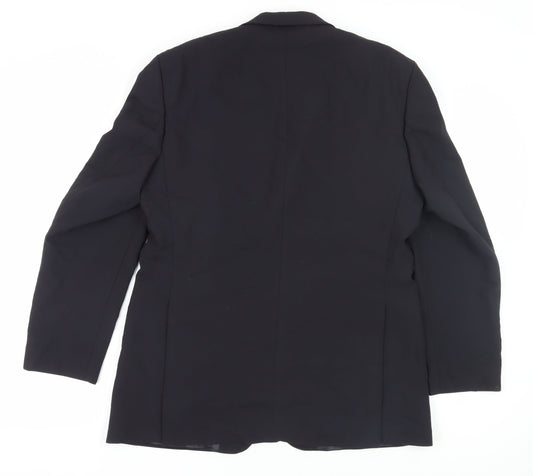 BHS Men's Navy Blazer, Regular Fit, Size 40R, Formal Wear