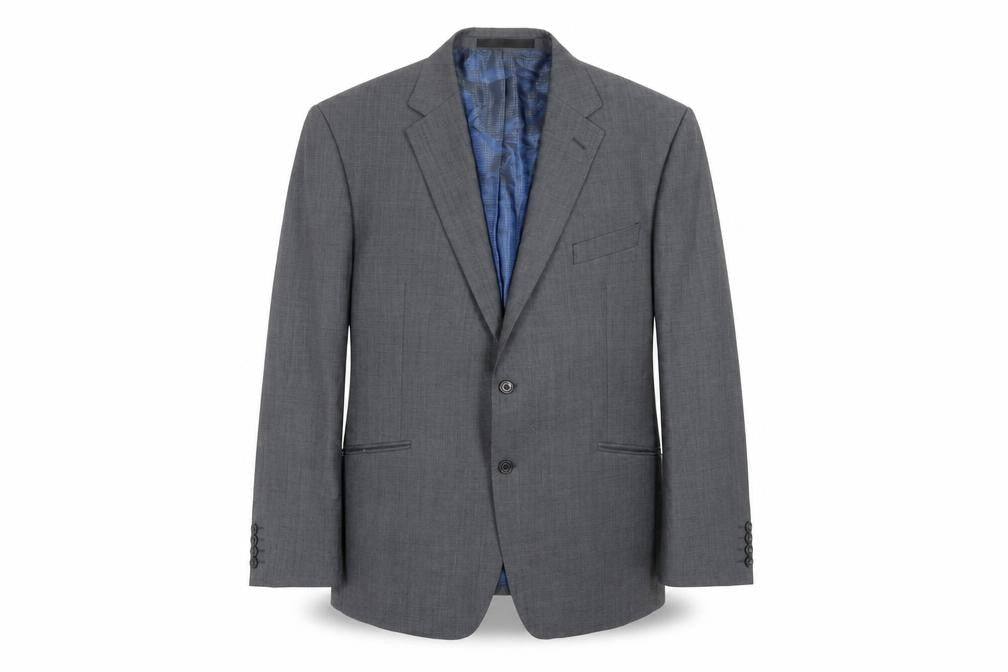 Marks and Spencer Men's Grey Blazer, 48R, Wool, Formal