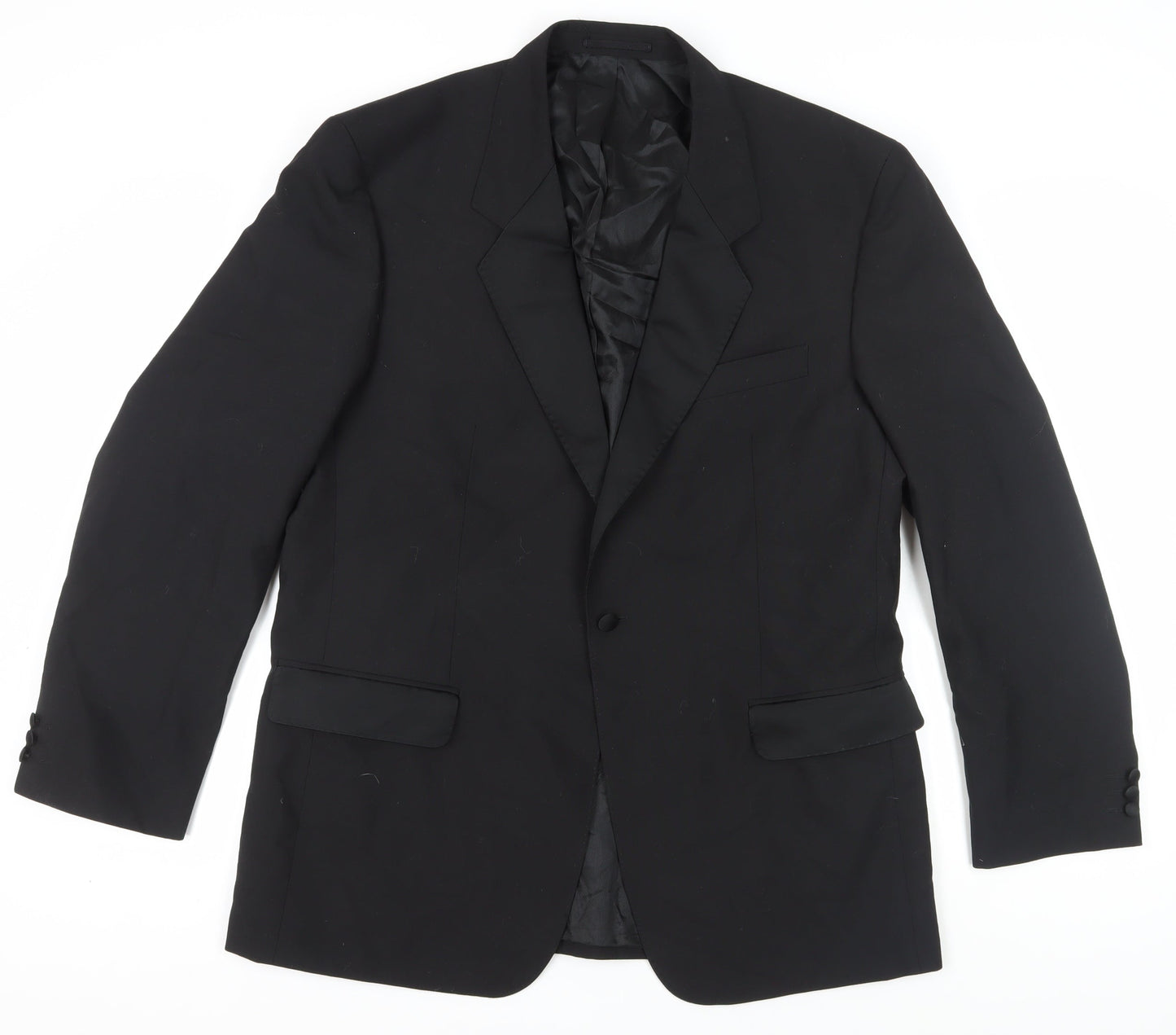 Varteks Men's Black Regular Blazer, Size 44R