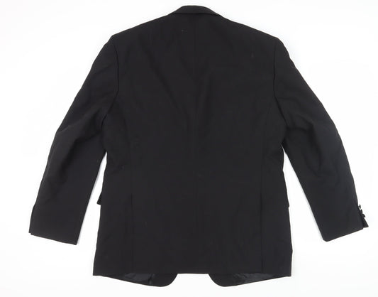 Varteks Men's Black Regular Blazer, Size 44R