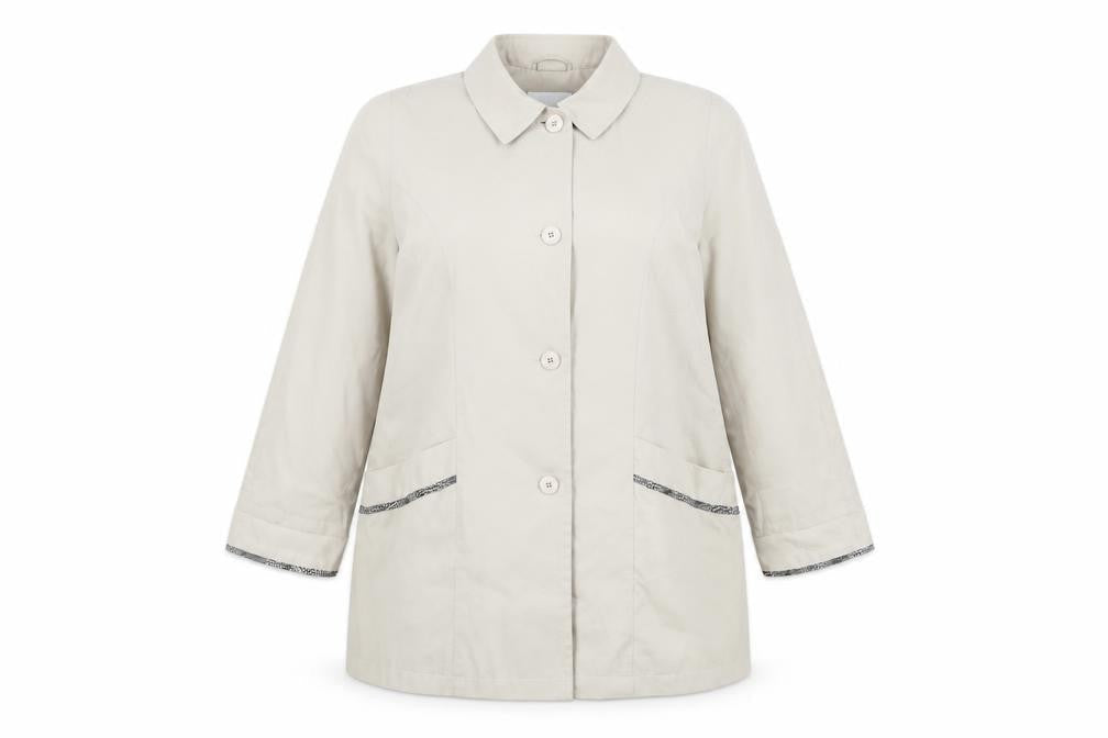 Holmewood Women's Beige Mid-Length Coat Size 18