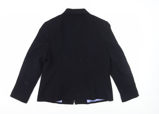 Minuet Women's Black Wool Suit Jacket Size 16