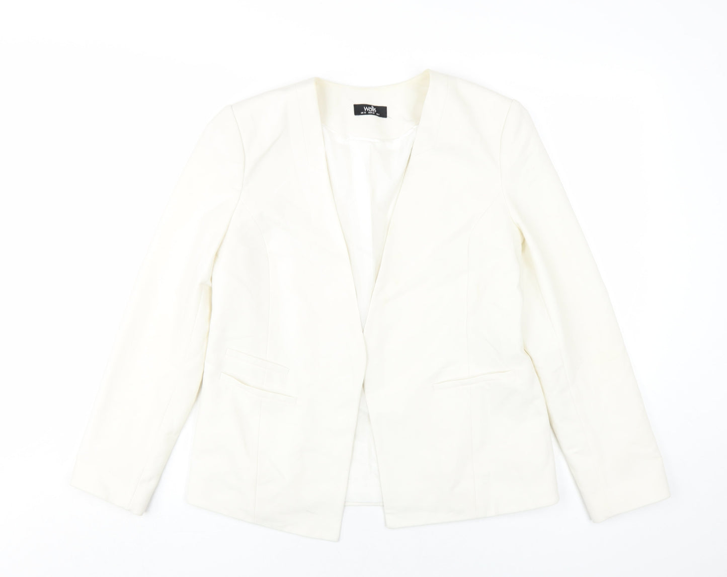 Wallis Women's Ivory Long Sleeve Blazer