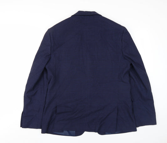 Moss 1851 Men's Blue Slim Fit Blazer 44R