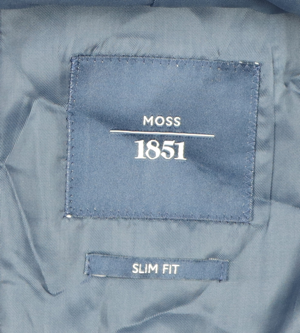 Moss 1851 Men's Blue Slim Fit Blazer 44R