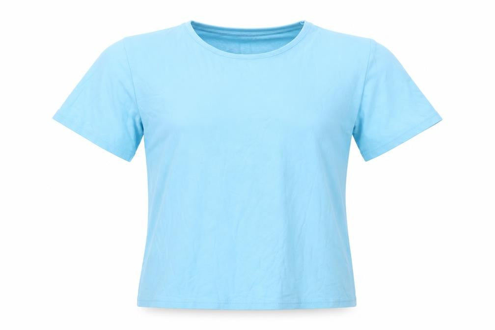 Womens UK Size M EWM Blue 100% Cotton T-Shirt
