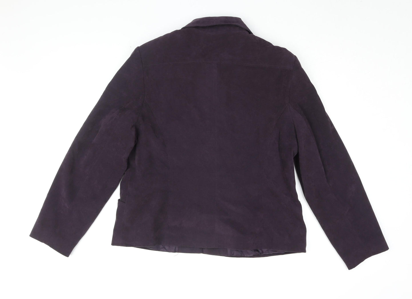 Style by EWM Purple Embroidered Women's Jacket Size 16