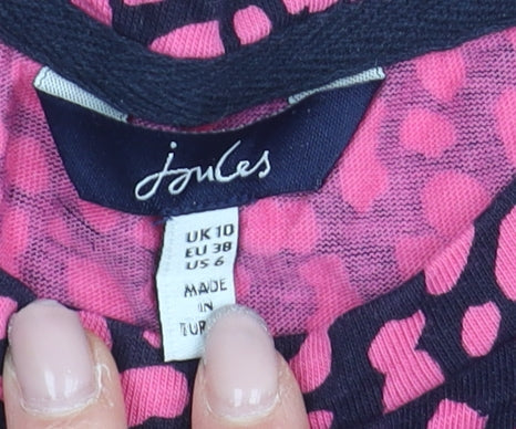 Joules Women's Pink Animal Print Blouse Size 10