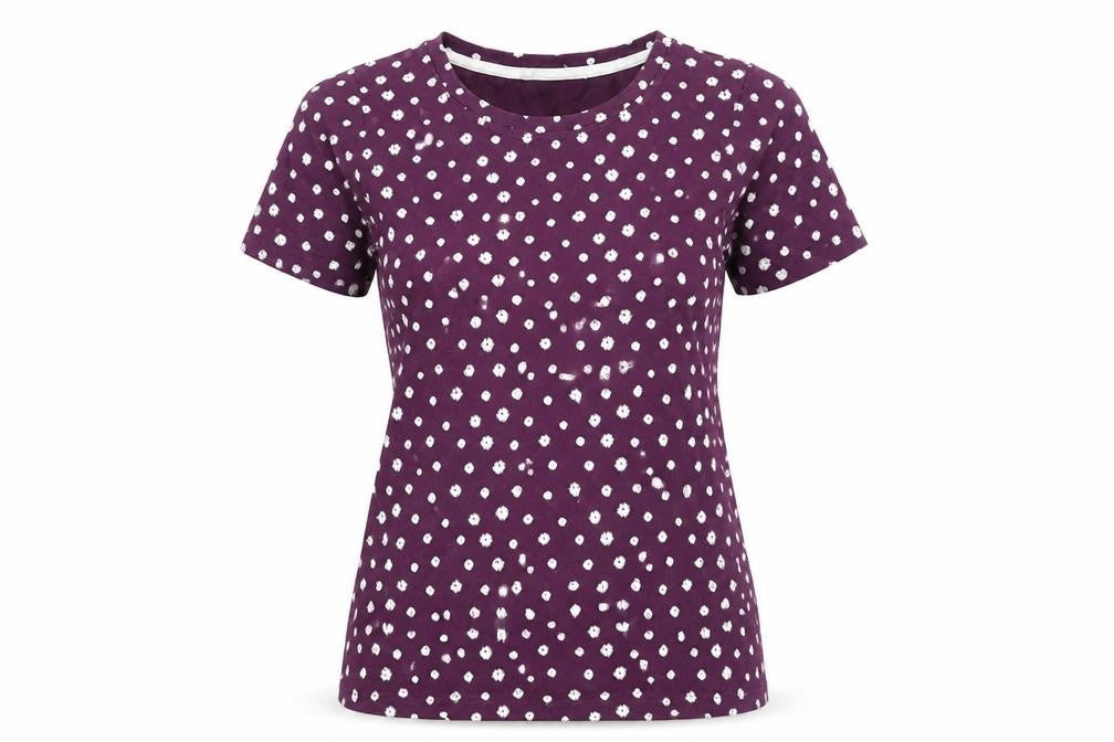 Womens UK Size 8 Peter Storm Purple 100% Cotton T-Shirt