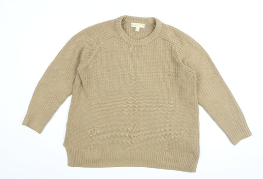 Michael Kors Women's Beige Chunky Knit Jumper S