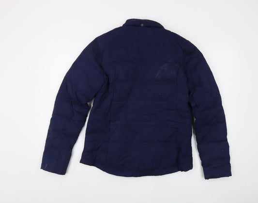 FatFace Women's Blue Puffer Jacket, Size 12, Zip Casual