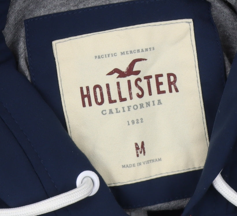 Hollister Men's Red Blue Hooded Softshell Jacket M