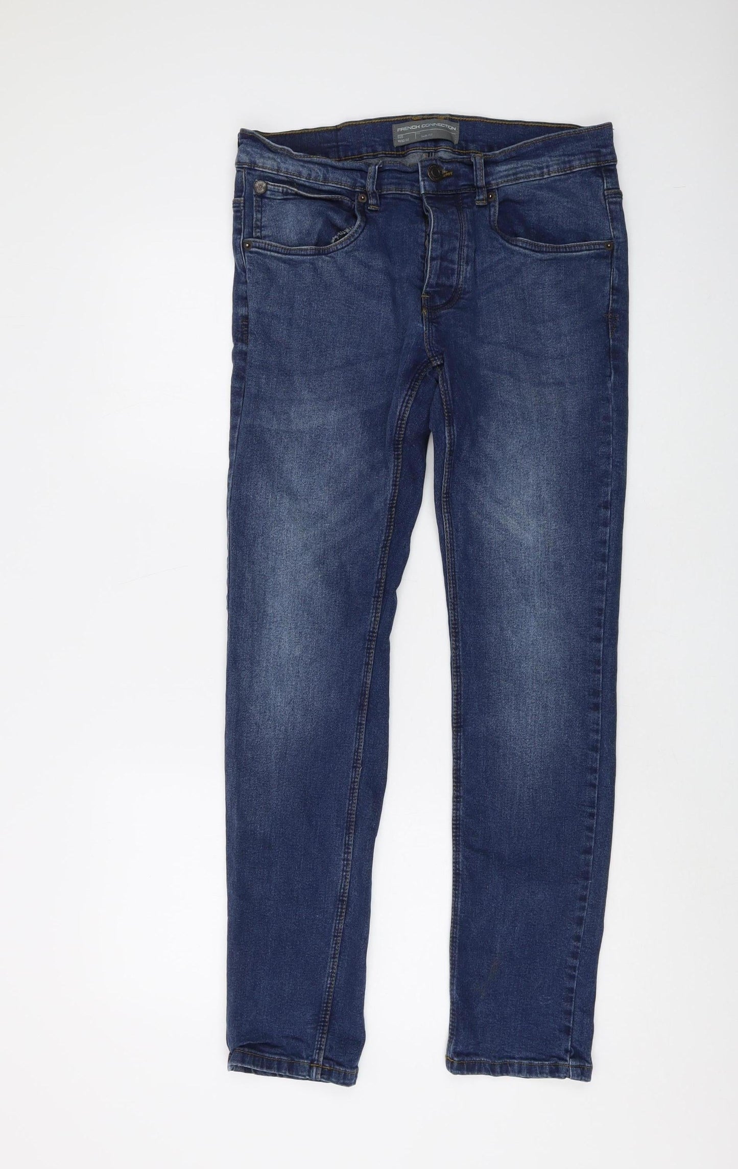 French Connection Men's Blue Slim Jeans Size 32