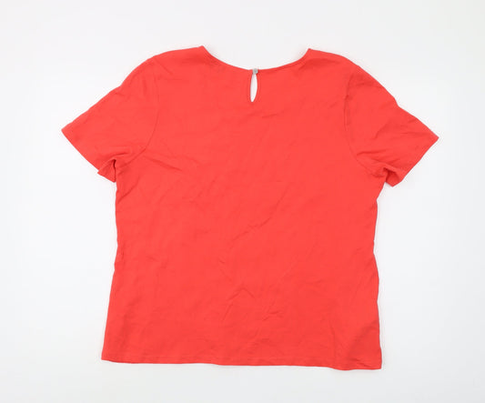 Laura Ashley Red Women's Basic Blouse