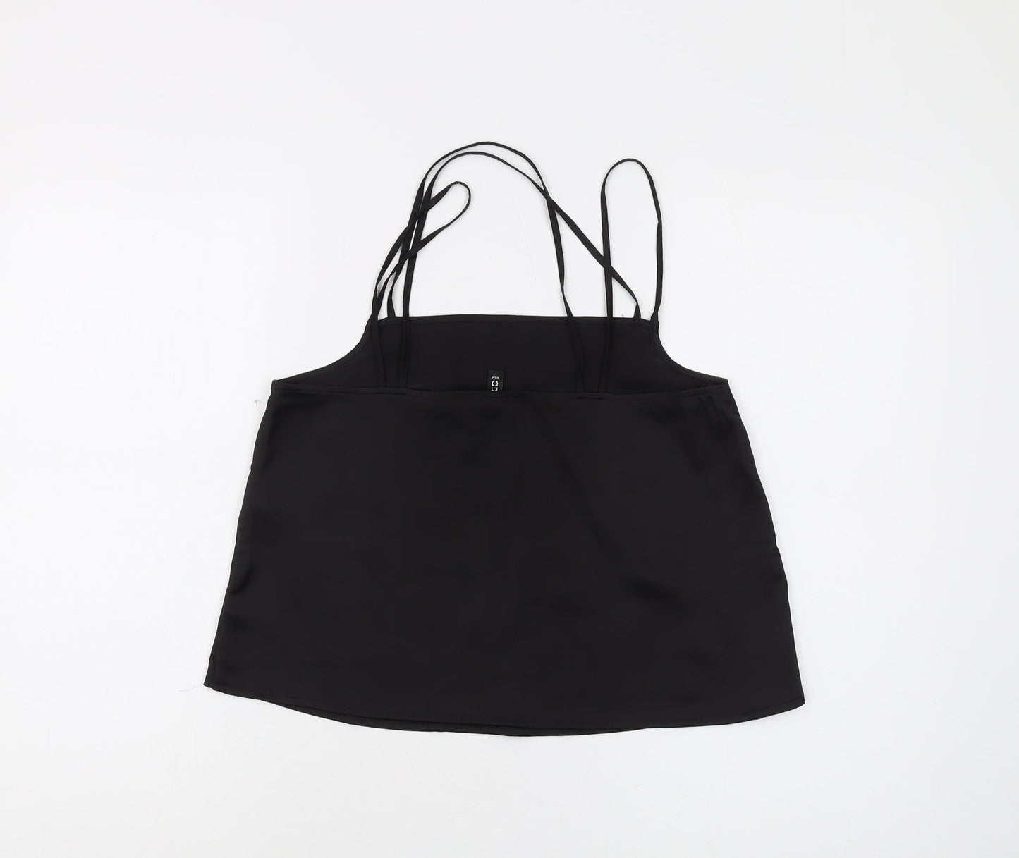 H&M Women's Black Camisole Tank Size 8 Spaghetti Straps