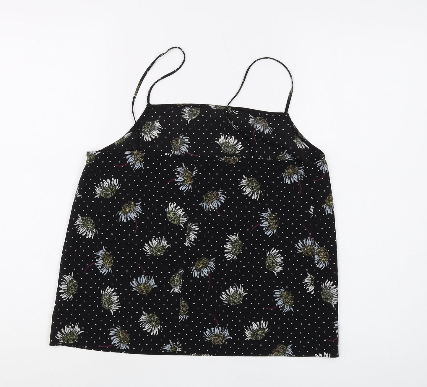 Topshop Floral Black Camisole Women Size 8
