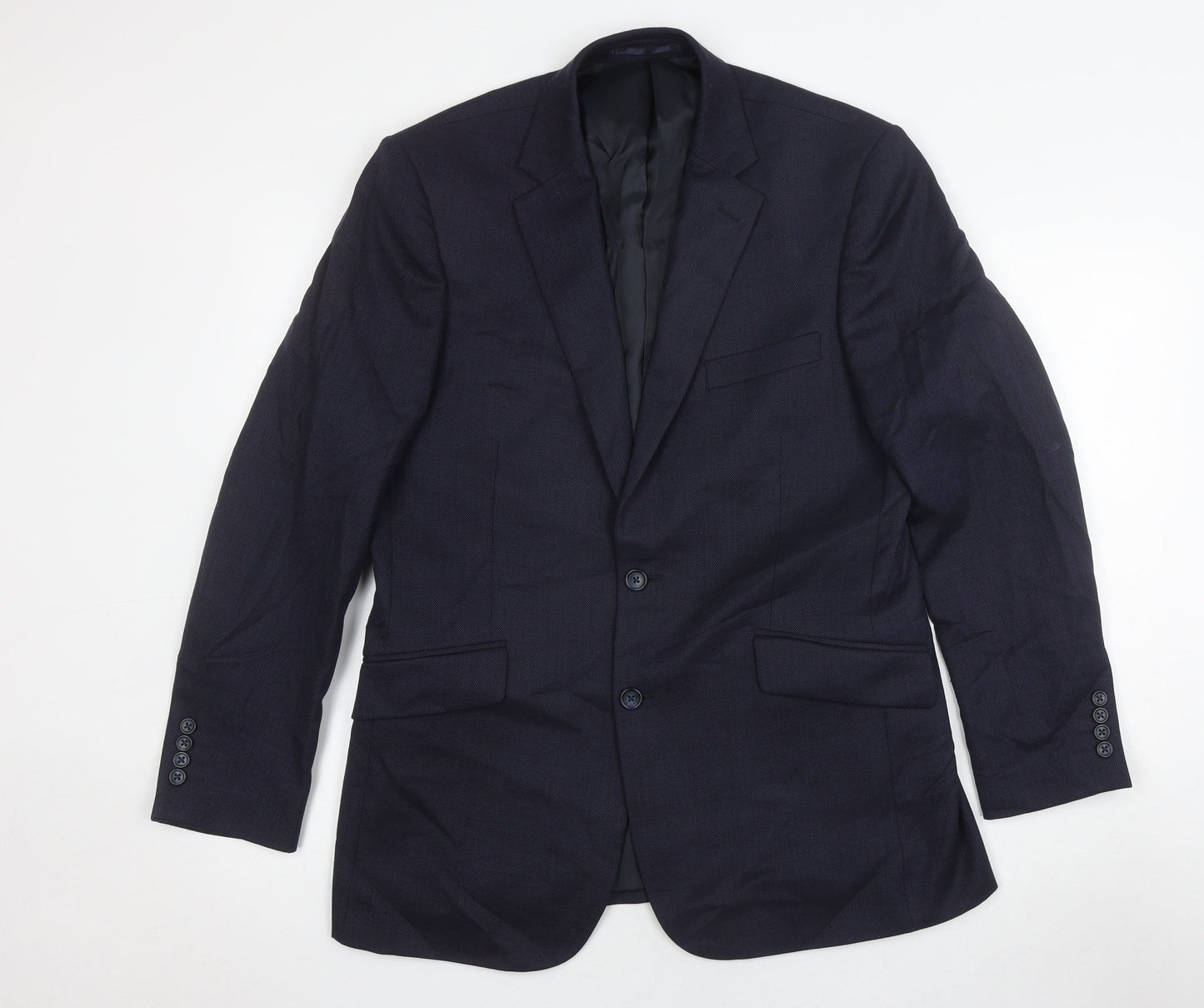 Brook Taverner Men's Black Wool Blazer 38R