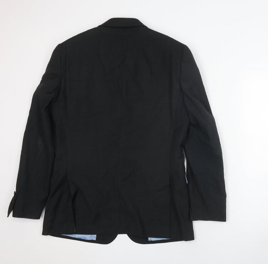 Charles Tyrwhitt Black Wool Blazer for Men - Size 40 R