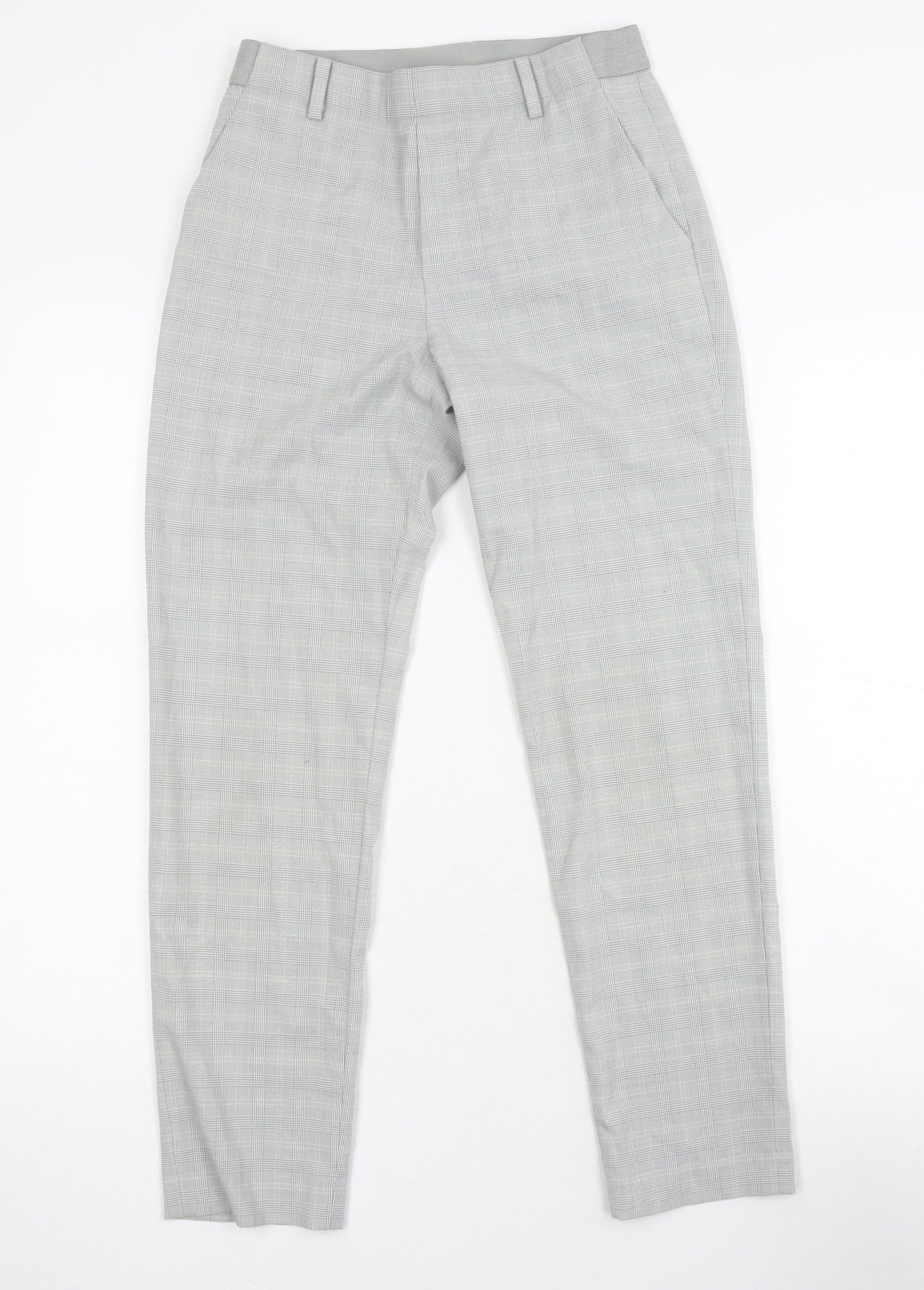 Uniqlo Women's Grey Check Dress Pants - Size S