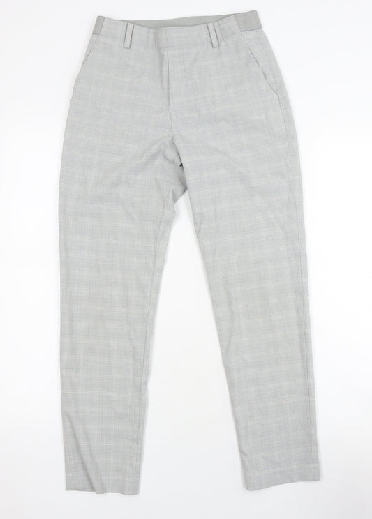 Uniqlo Women's Grey Check Dress Pants - Size S
