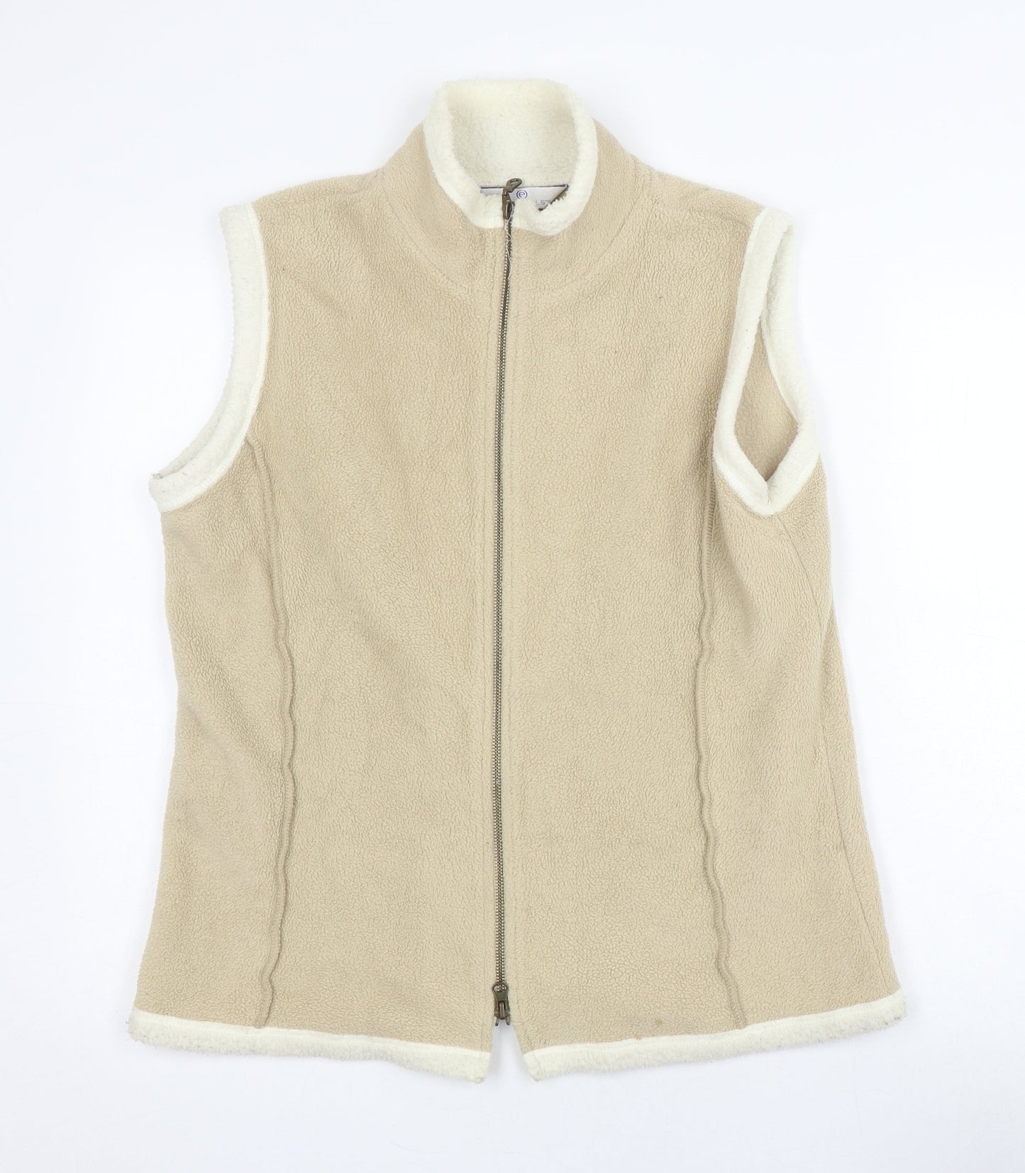 Bisquit Essentials Women's Beige Waistcoat Size 14