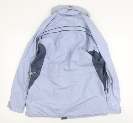 Outdoorscene Women's Blue Waterproof Rain Coat, Size 10-12