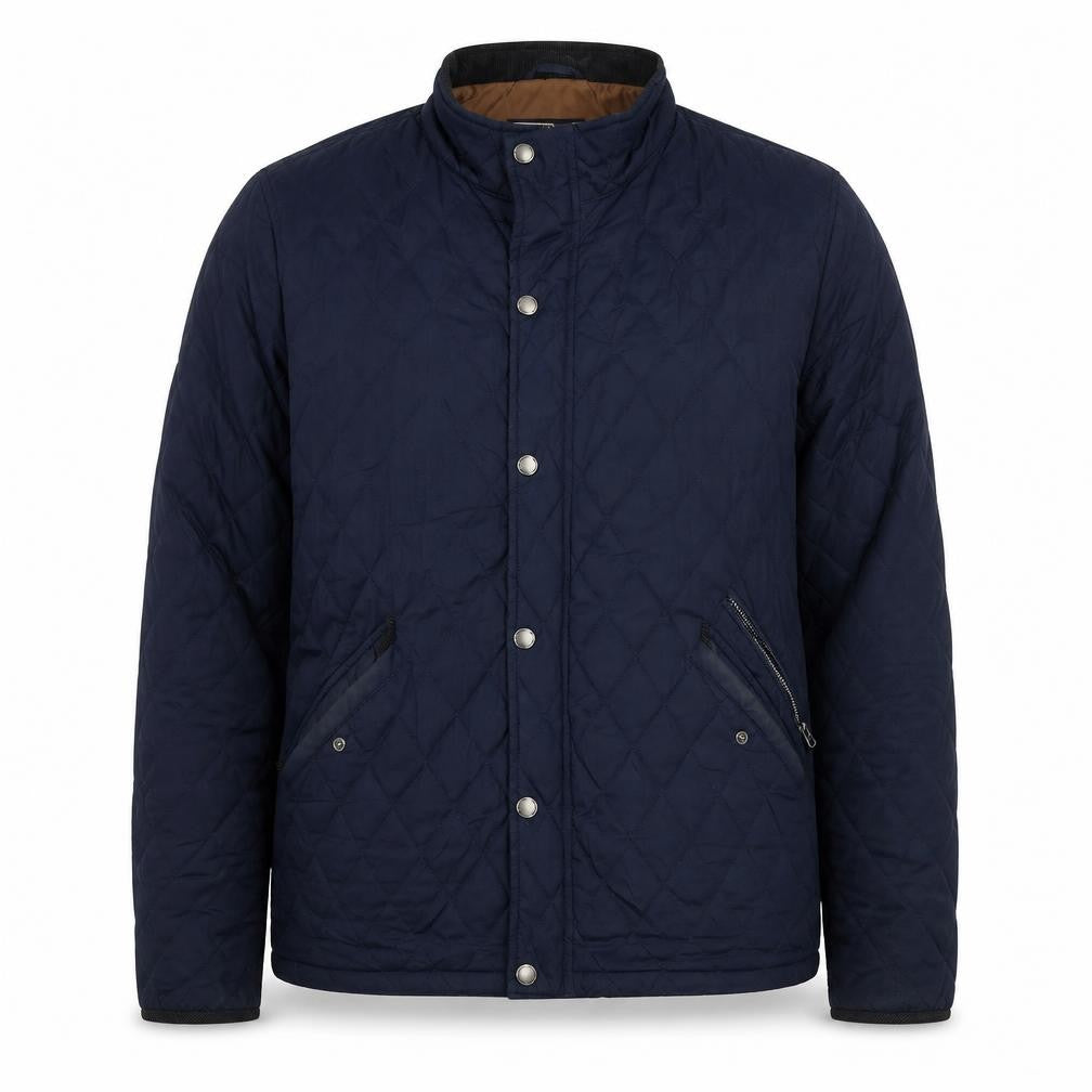 Matalan Womens Blue Quilted Jacket XL Full Zip Casual