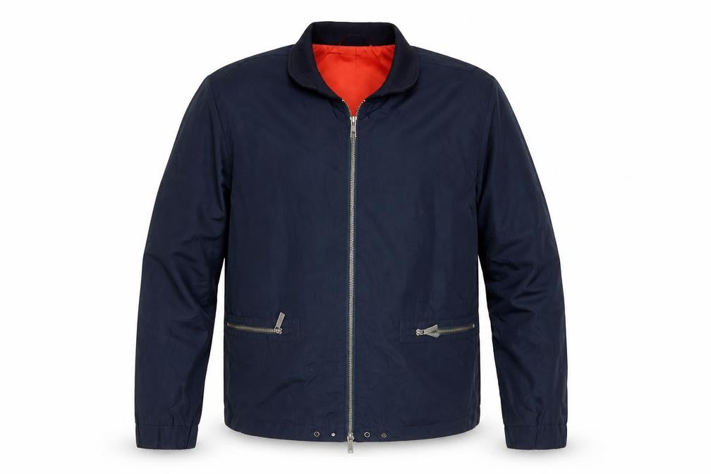 Native Youth Men's Blue Bomber Jacket XL Stand-Up Collar