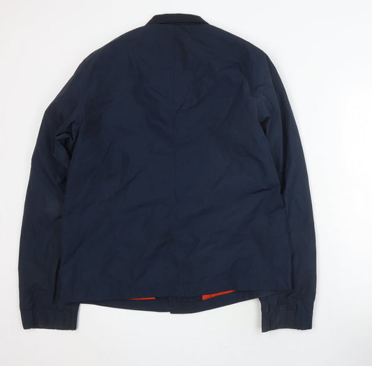 Native Youth Men's Blue Bomber Jacket XL Stand-Up Collar