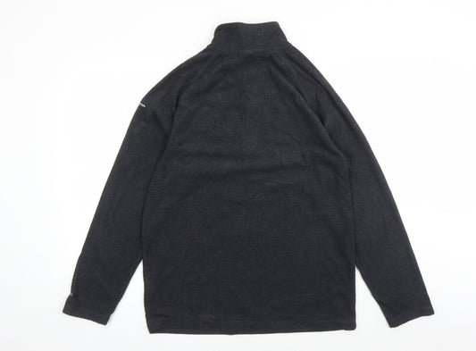 Trespass Men's Black 1/4 Zip Sweatshirt L