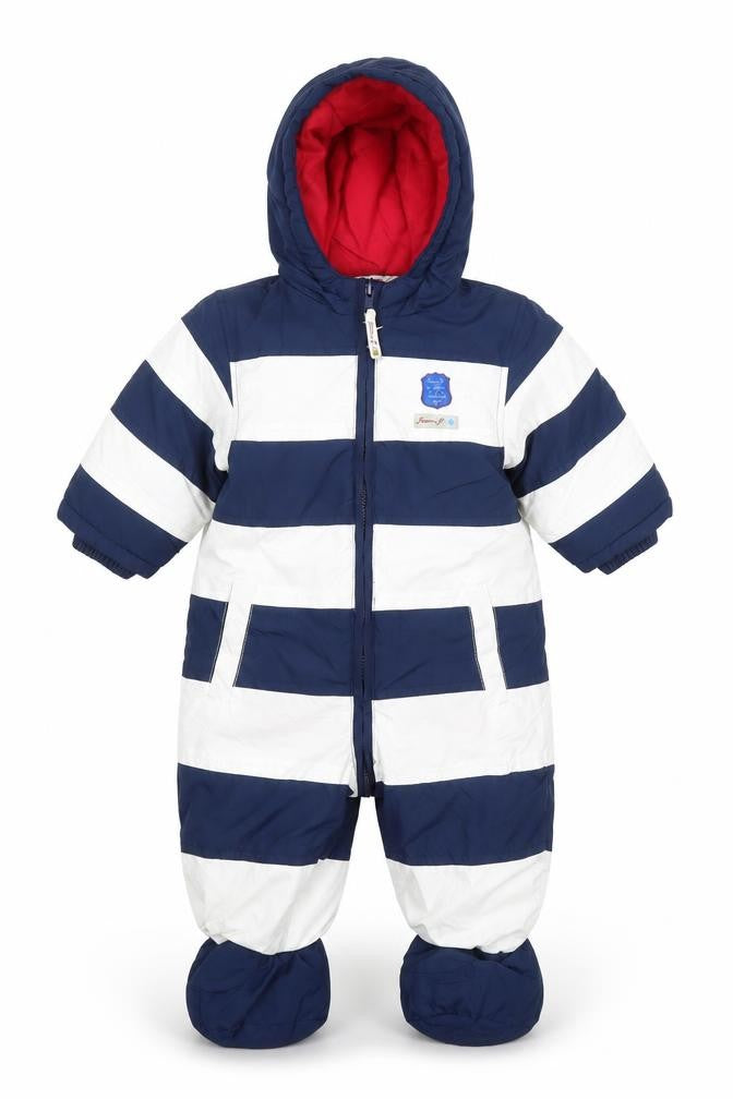Jasper Conran Boys Blue & White Snowsuit 6-9 Months