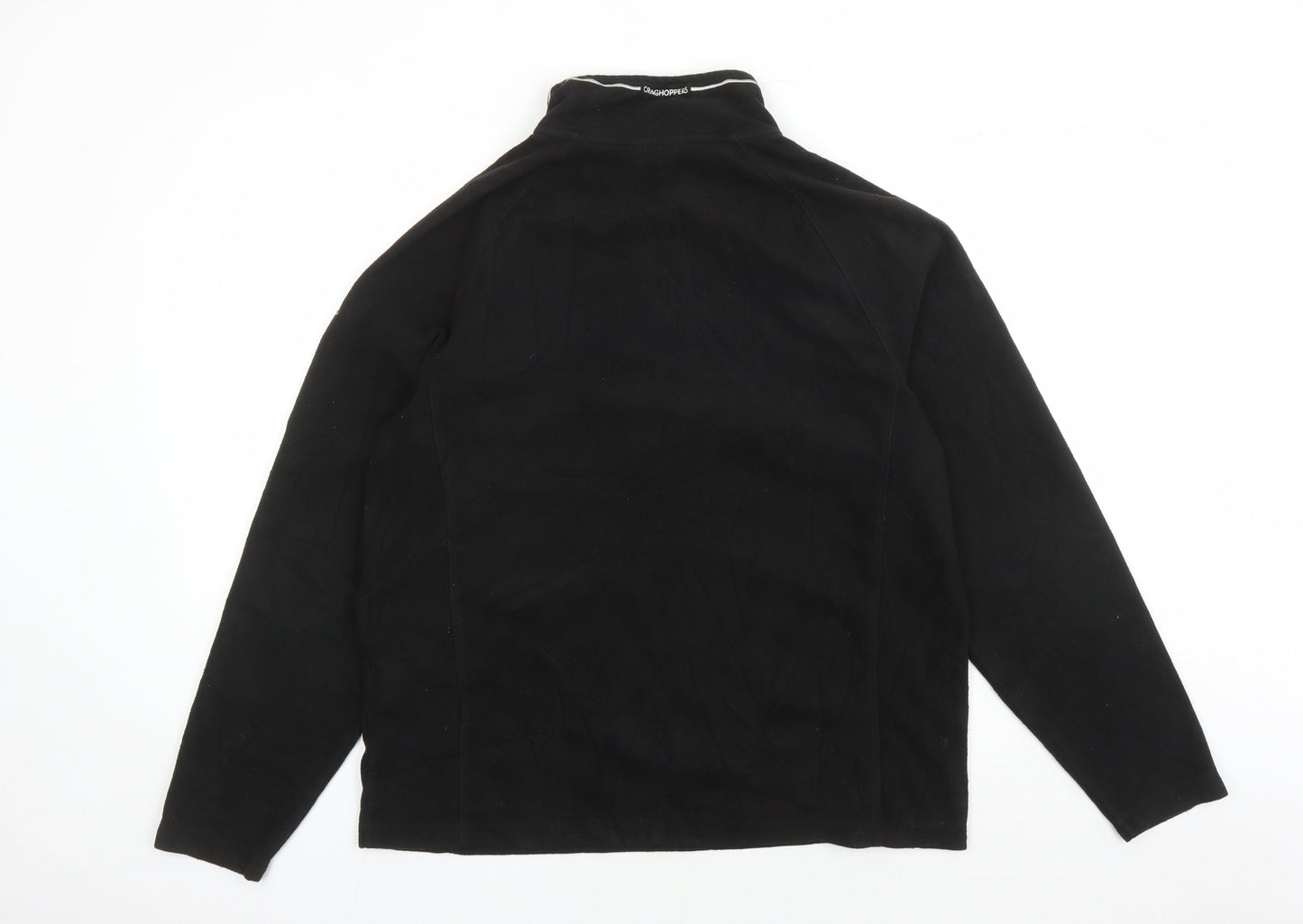 Craghoppers Men's Black 1/4 Zip Fleece Sweatshirt - Size L
