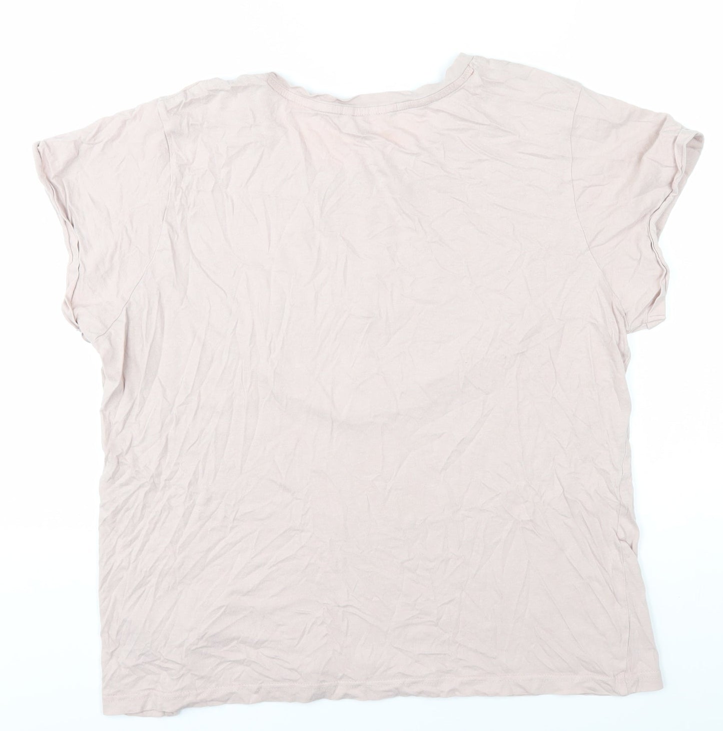 Disney Beige Sequin T-Shirt, Unisex Size 12-14, Cotton