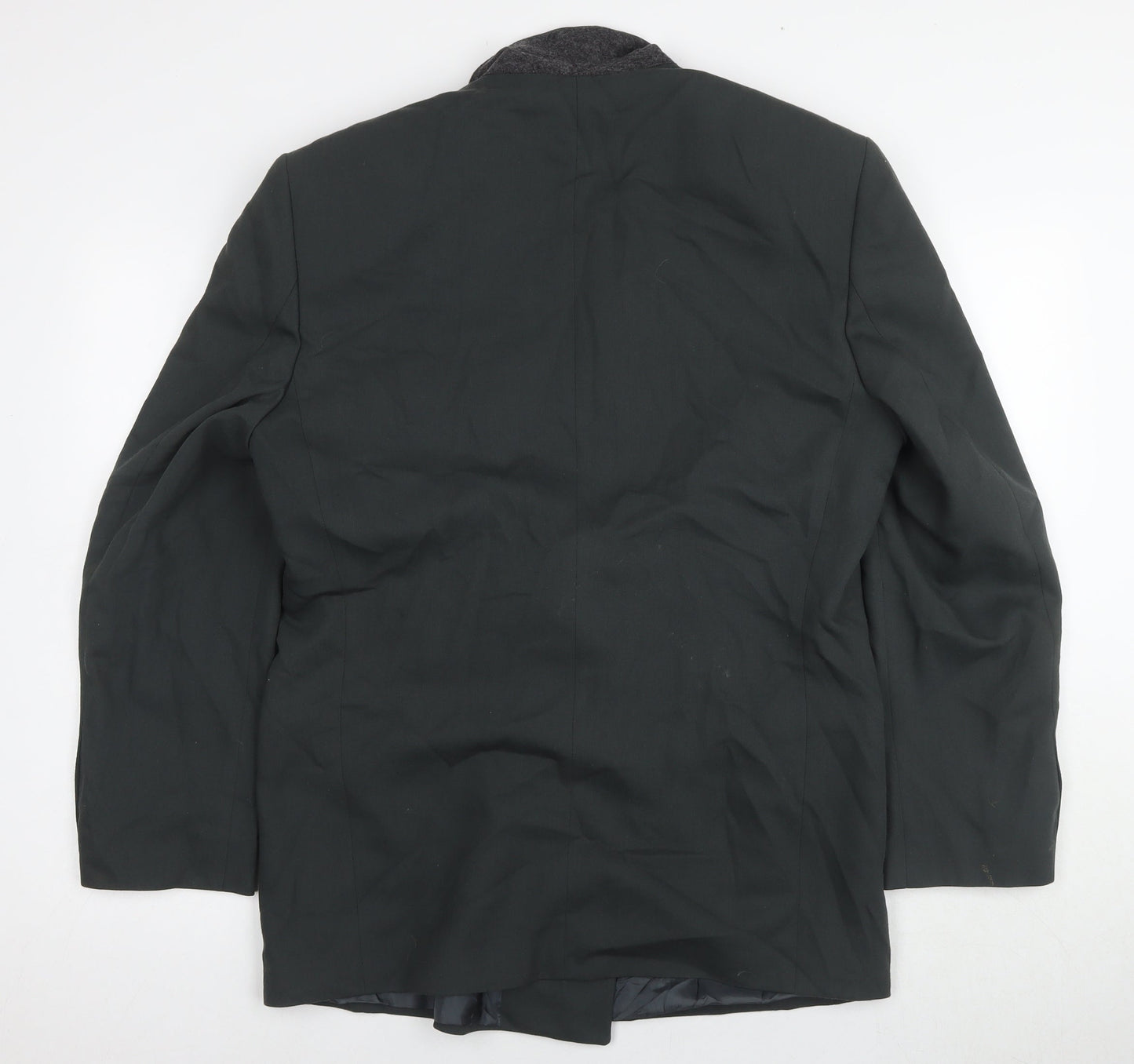 R.S.V.P Men's Black Double-Breasted Blazer, Size 40R