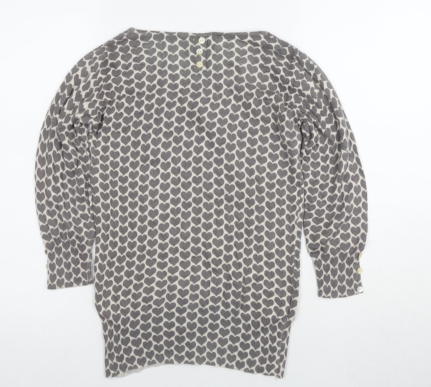 Next Women's Grey Knit Blouse Size 8